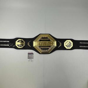 imageAutographedSigned Israel Izzy Adesanya Black Replica UFC Championship Title Belt JSA COA