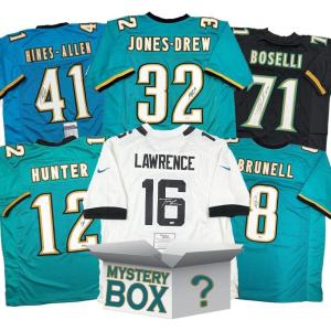 imageAutographedSigned Jacksonville Football Jersey Mystery Box with PSA JSA or Beckett COA