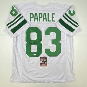 imageAutographedSigned Vince Papale Philadelphia White Football Jersey JSA COA