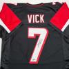 imageAutographedSigned Michael Mike Vick Atlanta Black Football Jersey PSADNA COA