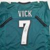 imageAutographedSigned Michael Mike Vick Philadelphia Green Football Jersey PSADNA COA