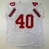 imageFacsimile Autographed Pat Tillman Arizona White Reprint Laser Auto Football Jersey Size Mens XL