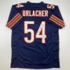 imageAutographedSigned Brian Urlacher HOF 18 Chicago Blue Football Jersey Beckett BAS COA