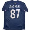 imageAutographedSigned Joao Neves PSG Paris Saint Germain Blue Soccer Futbol Jersey Beckett BAS COA