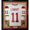 imageFramed AutographedSigned Matt Leinart 35x39 USC White Football Jersey JSA COA