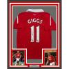 imageFramed AutographedSigned Ryan Giggs 35x39 Manchester United Red Soccer Jersey Beckett BAS COA