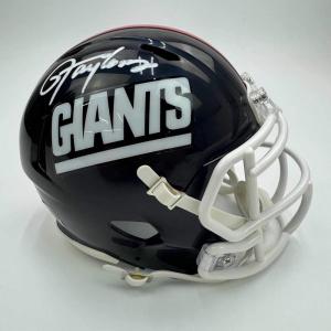 imageAutographedSigned Lawrence Taylor New York Giants Retro Mini Football Helmet Beckett BAS COA