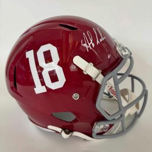 imageAutographedSigned Nick Saban Alabama Crimson Tide FS Full Size College Football Helmet Beckett BAS COA