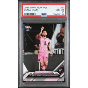 imageGraded 2024 Topps Now MLS Lionel Messi 31 Celebrates Return to Pitch with Glorious Golazo Soccer Card PSA 10 Gem Mint