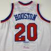 imageAutographedSigned Allan Houston New York White Basketball Jersey PSADNA COA