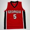 imageFacsimile Autographed Anthony Edwards Georgia Red Reprint Laser Auto College Basketball Jersey Size Mens XL