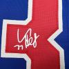imageFacsimile Autographed Connor Hellebuyck United States USA Blue 2026 Reprint Laser Auto Hockey Jersey Size Mens XL