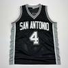 imageFacsimile Autographed DeAaron Fox San Antonio Black Reprint Laser Auto Basketball Jersey Size Mens XL