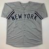 imageFacsimile Autographed Derek Jeter New York Grey Reprint Laser Auto Baseball Jersey Size Mens XL