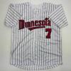 imageFacsimile Autographed Joe Mauer Minnesota Pinstripe Reprint Laser Auto Baseball Jersey Size Mens XL
