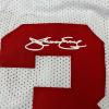 imageFacsimile Autographed Julius Erving Dr J New York NY White ABA Reprint Laser Auto Basketball Jersey Size Mens XL