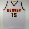 imageFacsimile Autographed Nikola Jokic Denver White Reprint Laser Auto Basketball Jersey Size Mens XL