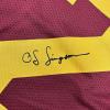 imageFacsimile Autographed OJ OJ Simpson USC Maroon Reprint Laser Auto College Football Jersey Size Mens XL