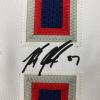 imageFacsimile Autographed Rob Gronk Gronkowski New England Blue Reprint Laser Auto Football Jersey Size Mens XL