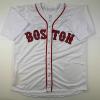 imageFacsimile Autographed Ted Williams Boston White Reprint Laser Auto Baseball Jersey Size Mens XL
