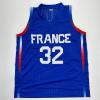 imageFacsimile Autographed Victor Wembanyama France Blue Reprint Laser Auto Basketball Jersey Size Mens XL