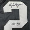 imageFramed AutographedSigned Michael Mike Haynes 35x39 HOF 97 Oakland Black Football Jersey Beckett BAS COA