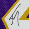imageFramed AutographedSigned Shaquille Shaq ONeal 33x42 Los Angeles LA Purple Basketball Jersey Beckett BAS COA