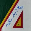 imageFramed AutographedSigned Shawn Kemp 33x42 Seattle Dark Green Basketball Jersey PSADNA COA