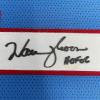 imageFramed AutographedSigned Warren Moon HOF 06 33x42 Houston Blue Football Jersey JSA COA