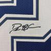 imageFramed Facsimile Autographed Deion Sanders 35x39 Dallas Blue Reprint Laser Auto Football Jersey Size Mens XL