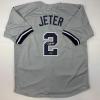 imageFacsimile Autographed Derek Jeter New York Grey Reprint Laser Auto Baseball Jersey Size Mens XL