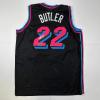 imageFacsimile Autographed Jimmy Butler Miami Black Vice City Reprint Laser Auto Basketball Jersey Size Mens XL