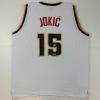 imageFacsimile Autographed Nikola Jokic Denver White Reprint Laser Auto Basketball Jersey Size Mens XL