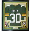 imageFramed AutographedSigned Ahman Green 33x42 Green Bay Packers Green Football Jersey JSA COA