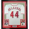 imageFramed AutographedSigned Elly De La Cruz 35x39 Cincinnati White Baseball Jersey Beckett BAS COA