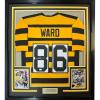 imageFramed AutographedSigned Hines Ward 33x42 Pittsburgh Bumble Bee Football Jersey JSA COA