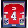 imageFramed AutographedSigned James Cook 35x39 Buffalo Red Football Jersey Beckett BAS COA