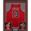 imageFramed AutographedSigned Joakim Noah 35x39 Chicago Red Basketball Jersey Beckett BAS COA