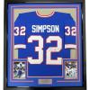 imageFramed AutographedSigned OJ OJ Simpson 33x42 Buffalo Blue Football Jersey JSA COA