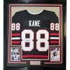 imageFramed AutographedSigned Patrick Kane 35x39 Chicago Black Hockey Jersey JSA COA