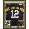 imageFramed AutographedSigned Terry Bradshaw 35x39 Pittsburgh Black Football Jersey Beckett BAS COA