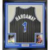 imageFramed Facsimile Autographed Anfernee Penny Hardaway 35x39 Orlando Black Pinstripe Reprint Laser Auto Basketball Jersey