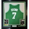 imageFramed Facsimile Autographed Jaylen Brown 35x39 Boston Green Reprint Laser Auto Basketball Jersey