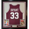 imageFramed Facsimile Autographed Kobe Bryant 35x39 Lower Merion Maroon Reprint Laser Auto High School Basketball Jersey