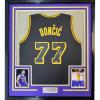 imageFramed Facsimile Autographed Luka Doncic 35x39 Los Angeles LA Black Mamba Reprint Laser Auto Basketball Jersey