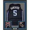 imageFramed Facsimile Autographed Paolo Banchero 35x39 Orlando Black Pinstripe Reprint Laser Auto Basketball Jersey