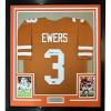 imageFramed Facsimile Autographed Quinn Ewers 35x39 Texas Orange Reprint Laser Auto College Football Jersey
