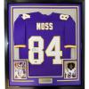 imageFramed Facsimile Autographed Randy Moss 35x39 Minnesota Purple Reprint Laser Auto Football Jersey