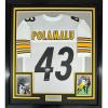 imageFramed Facsimile Autographed Troy Polamalu 35x39 Pittsburgh White Reprint Laser Auto Football Jersey