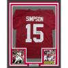 imageFramed Facsimile Autographed Tyler Ty Simpson 35x39 Alabama Red Reprint Laser Auto College Football Jersey
